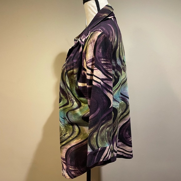 Lior Psychedelic Multicolored Swirl Button Down Shirt - Picture 5 of 7